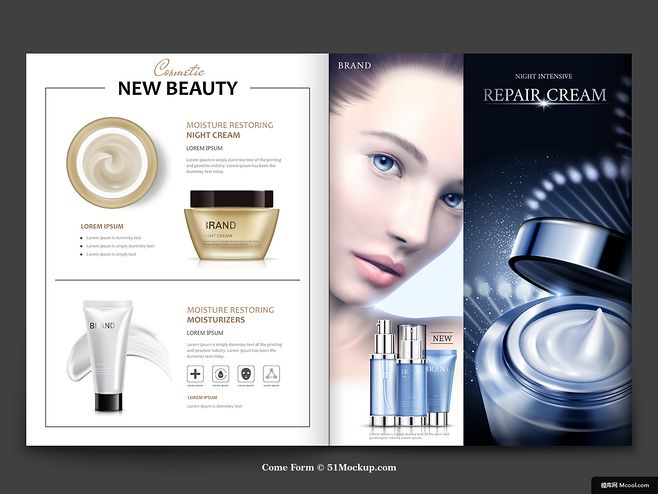 精致護(hù)膚畫冊(cè) 美女模特演繹護(hù)膚品藝術(shù)之美